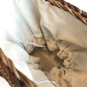 2020 Nouveau sac en rotin design avec décor de gland avec doublure en coton - Product Image 2