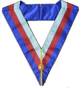 Masonic Regalia Royal Arch Delantal Sash Grand Rank Delantal de cuero con bordado de piel de cordero rico e insignia magnética para coser - Product Image 3