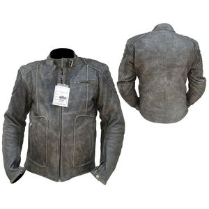 Chaqueta de motociclista de cuero genuino para hombre, chaqueta de cuero de vaca, hecha gruesa y suave, talla S a 3XL - Product Image 3