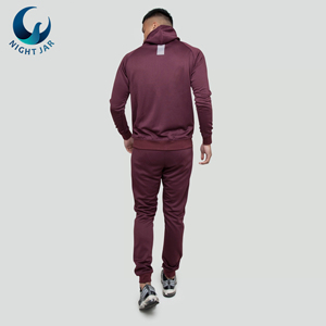 Ensemble de survêtement pour homme avec logo personnalisé, tissu en polyester et coton, vêtements de sport - Product Image 3
