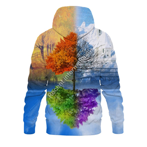 Sweats à capuche d'hiver pour hommes Offre Spéciale transfert de chaleur personnalisé imprimé polyester/coton polaire respirant séchage rapide écologique - Product Image 3
