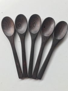 HOT DARK EBONY COCO CUCHARA TENEDOR CUCHILLO, ECO FRIENDLY CRAFTS CUCHARA TENEDOR CUCHILLO CUENCO DE COCO - Product Image 3