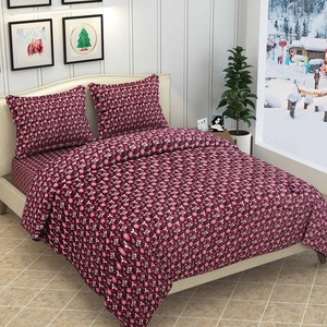 Housse de couette King Size 100% coton biologique certifié GOTS couleurs personnalisables 200TC nombre de fils pour hôtels chambre noël - Product Image 6