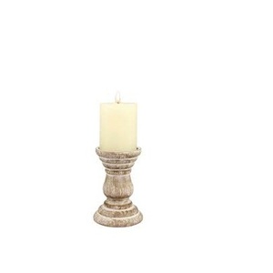 Soporte de pilar de vela de madera clásico antiguo soporte de pilar de madera de diferentes tamaños personalizados para decorar interiores del hogar - Product Image 2