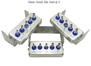Kit de poinçons de tissus dentaires, ensemble de 5 pièces de 3 Kits Instruments dentaires de qualité médicale - Product Image 2