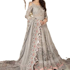 Designer Anarkali Robe Indien Pakistanais Salwar Kameez Mariage Partie Usure Robe - Product Image 1
