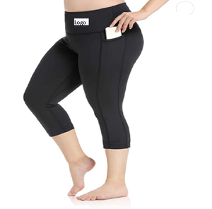 Plus Size Leggings High Waist Athletic Workout Yoga Pants Pockets Women's Tummy Control Best Thick Long Hot Selling - Product Image 2