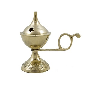 Brûleur Bakhoor en laiton poli de couleur or fait à la main forme et taille personnalisées en vrac - Product Image 5