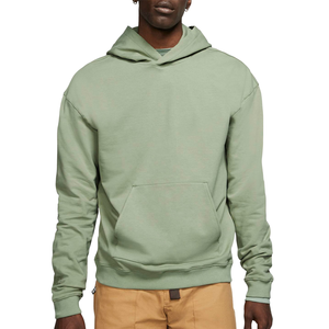 เสื้อสเวตเตอร์โอเวอร์ไซส์ของผู้ชายเสื้อฮู้ดหนาเสื้อผ้าลำลองฤดูหนาวพิมพ์ลายขนแกะสีทึบ XS-2XL ปักตามสั่ง - Product Image 5