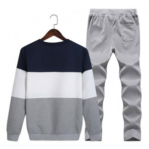 Custom Logo Blank Pullover Mens Sweat suit with <b>Hoodie</b> Cotton <b>Plain</b> Slim Fit Jogging Track Suits Men Sports ActiveWear Wholesale - Product Image 4