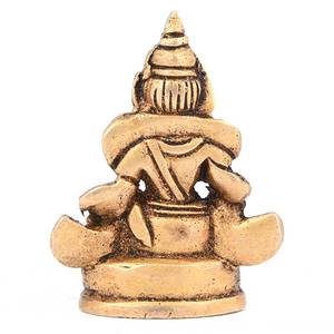 Figura decorativa hecha a mano de latón dorado, escultura sentado, estatua, piezas de decoración, artículos de regalo - Product Image 2