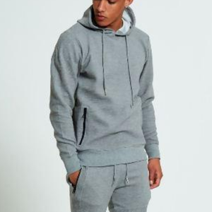 Trajes de jogging para hombre, alta calidad, venta al por mayor, color sólido, chándal con logo personalizado de algodón 100% - Product Image 2