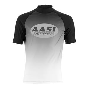 Rashguard de compression unisexe à manches longues, coupe performance, personnalisable en couleur et logo / Matière nylon - Product Image 5
