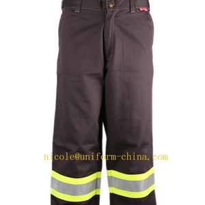 <b>Hi</b> <b>Vis</b> Polyester Long <b>Trouser</b> from Bangladesh PU Coated with Reflective Tape and Zipper Closure at Out-seam - Product Image 4