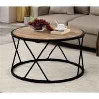 Table en bois luxueuse en forme de larme, Surface moderne, dessus de canapé, table d'appoint, table de salon avec étagère ouverte de rangement