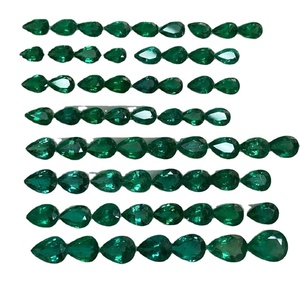 Esmeralda Zambian Natural sin tratamiento, forma de pera calibrada, 6/4mm, 7/5mm, 6/8mm, 7/9mm, lote por Sadiya internacional - Product Image 1