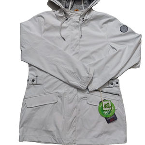 เสื้อสเวตเตอร์ถักมีฮู้ดผ้าฝ้ายลายนูนสำหรับเด็กผู้หญิงสไตล์ทางการกำหนดโลโก้ได้เอง - Product Image 1