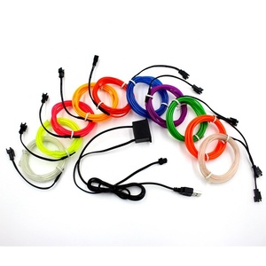 3M EL Dây 5V USB 3V Battery 12V Powered Linh Hoạt Led Light Strip Ống Không Thấm Nước Xe Đảng Quần Áo Cưới El Dây + Chuyển Đổi - Product Image 5