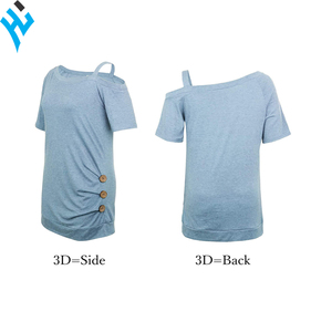 2025 T-shirt femmes nouvel été frais et doux personnalisé 200gsm coton Yoga porter mode course Sport à manches courtes t-shirt femme - Product Image 3