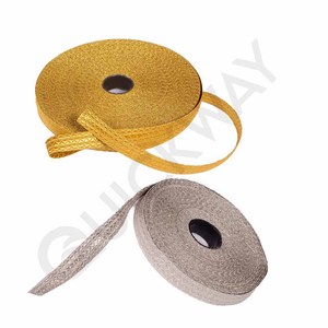 ริบบิ้นถักเปียลวดสม่ำเสมอถักเปียสีทอง - Product Image 1