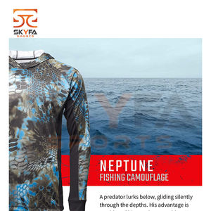 Jersey de pesca de poliéster con logo personalizado, jersey de pesca hecho a medida - Product Image 2