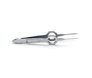 Forceps quirúrgicos de acero inoxidable, Punta dentada recta de 10,2 cm - Product Image 3