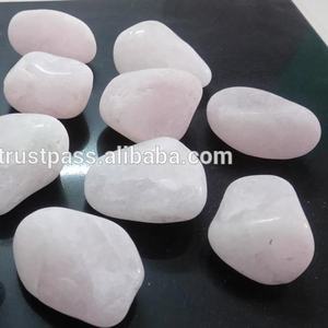 Galets et cailloux de quartz rose spéciaux, pierre naturelle, art décoratif, pierre polie, design moderne pour la maison et le bureau - Product Image 2