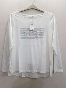 Premium Quality Eco-Friendly Branded Labels <b>Ladies</b> Women's <b>Long</b> Sleeve Neck Casual Cotton Garment Dyed Autumn Outfits <b>T</b> <b>Shirts</b> - Product Image 4