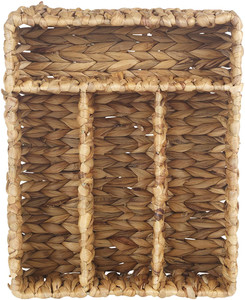 Best Choice Water Hyacinth Cane <b>Kitchen</b> Cutlery Basket Caddy With Holder From Vietnam - Product Image 4