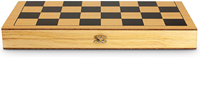 Échiquier en bois avec horloge et boîte, taille/logo personnalisés, écologique, moderne, unisexe, jeu d'intérieur/extérieur pour enfants, marque HRM