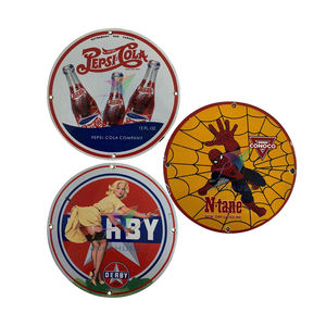 Vintage Best-Selling Wholesale Metal Craft Large Vitreous <b>Enamel</b> Metal Tin <b>Signs</b> from Manufacturer in Bulk Quantity - Product Image 1