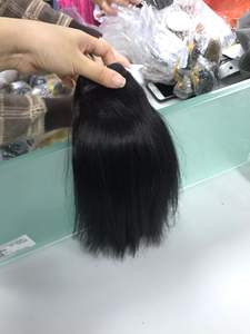 High Quality Vietnamese Double Machine Weft VIRGIN Remy HUMAN HAIR EXTENSION Yaki Straight Bundles at wholesale price - Product Image 5