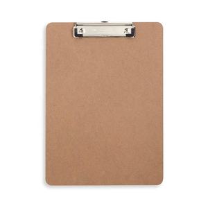 Office Classroom School Stationery Accessories <b>A4</b> Metal Low Profile Wire Clip Wooden MDF <b>Clipboard</b> - Product Image 1