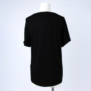 Camiseta 100% de algodón para mujer, remera de corte de alta calidad, supersuave, barata, venta al por mayor - Product Image 2
