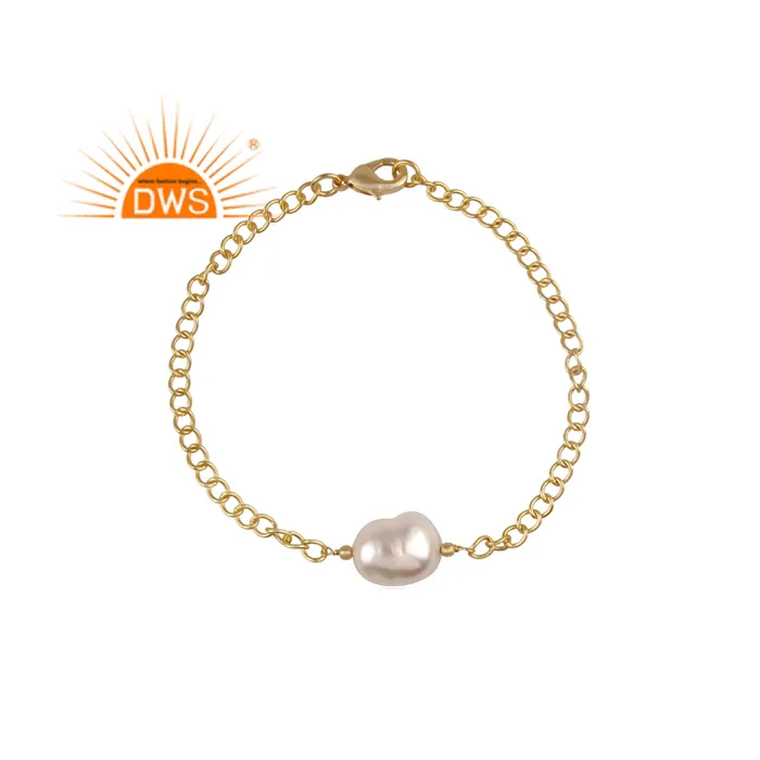 Latest Design Natural Pearl Bead Set Bangle For Women Fashion Jewelry Manufacturer Dainty Collection