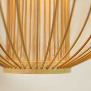 โคมไฟไม้ไผ่ธรรมชาติงานหัตถกรรมคิงส์ KBL01สไตล์เอเชียดีไซน์ช่างฝีมือโปร่งใสขายดีในเวียดนาม - Product Image 3
