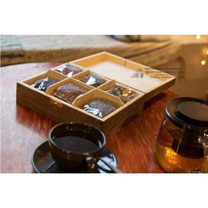 Caja de madera para almacenamiento de té, Contacto + 84 2022, novedad de 937545579 - Product Image 6