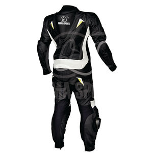 Combinaison de moto en cuir, vêtements de course automobile, ensemble de deux pièces - Product Image 2