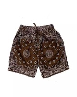Shorts pour hommes en maille solide de haute qualité avec logo, style streetwear par sublimation, respirants et écologiques, taille élastique, élégants