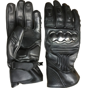 Gants de moto en cuir de haute qualité, respirants, avec poignées antidérapantes, pour motocross, extérieur, manches courtes, unisexes - Product Image 1