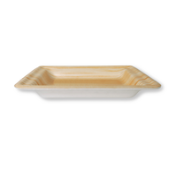 Plateau alimentaire rectangulaire jetable en polystyrène (PSP) pour vente en gros, modèle VY12-178, emballage plastique pour biscuits, snacks et salades
