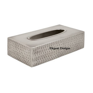 Boîte à mouchoirs décorative, en métal, de forme rectangulaire, faite à la main, styliste, meilleur vente, housse de luxe, vente en gros - Product Image 1