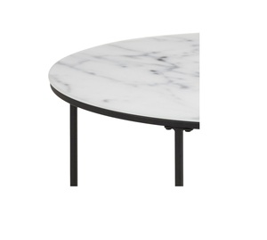 <b>Round</b> Coffee <b>Table</b> With Marble Top and Iron Frame for Living Rooms Dining Hotel or Restaurant Elegant Living Room Bedroom - Product Image 3