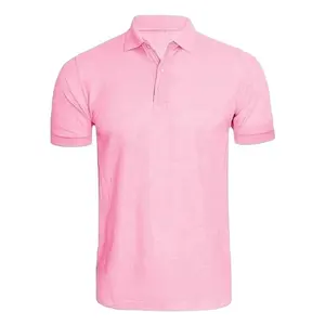 Camiseta polo personalizada com logotipo embutido, camiseta masculina de polo com estampa casual 100