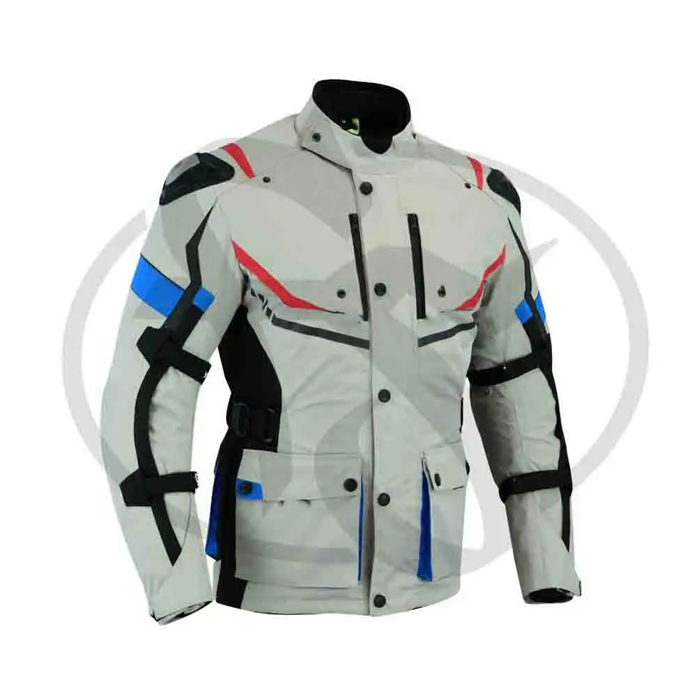 Jaqueta de proteção para motocicleta, jaqueta de cordura têxtil para motocicleta