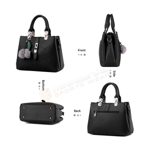 Bolso de mano deportivo para gimnasio para mujer y niña, de lujo, con bolsillo Web y compartimiento de zapatos con asas de cuero, nuevo diseño - Product Image 2