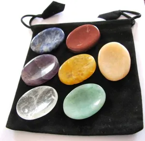 Get Online Chakra Thumb Stone Set : Chakra Thumb Stone Set For Sale