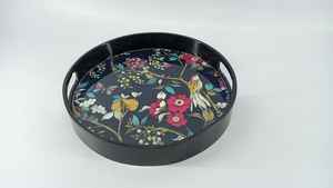 Plateau de service en bois Impression d'émail Plateau de décoration de cuisine Plateau de service en bois naturel 100% - Product Image 4