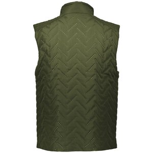 Veste bleu marine avec poches latérales Gilet d'hiver en polyester pour hommes Gilets de moto avec rembourrage avec logo imprimé personnalisé - Product Image 5