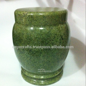 Urne funéraire en pierre de jade pure à 100% en gros - Product Image 1